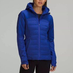 Lululemon Down for it all Jacket Psychic Blue - Size 8